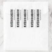 Sticker Rectangulaire Non pour l'annexion ! (Sac)