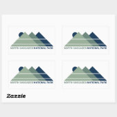 Sticker Rectangulaire North Cascades Parc national Mont Sun (Feuille)