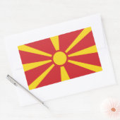 Sticker Rectangulaire North Macedonia (Enveloppe)