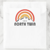 Sticker Rectangulaire North Twin Mountain New Hampshire (Sac)