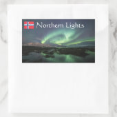 Sticker Rectangulaire Northern Lights Nature Photo (Sac)