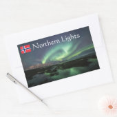 Sticker Rectangulaire Northern Lights Nature Photo (Enveloppe)