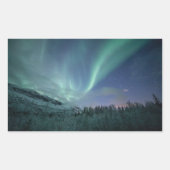Sticker Rectangulaire Northern Lights Norvège (Devant)