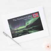 Sticker Rectangulaire Northern Lights Norvège (Enveloppe)