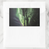 Sticker Rectangulaire Northern Lights Norvège (Sac)