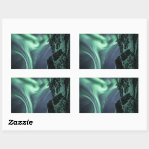 Sticker Rectangulaire Northern Lights Norvège