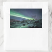 Sticker Rectangulaire Northern Lights Norvège (Sac)