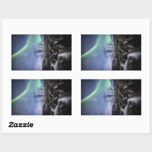 Sticker Rectangulaire Northern Lights Norvège