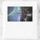 Sticker Rectangulaire Northern Lights Norvège (Sac)
