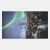 Sticker Rectangulaire Northern Lights Norvège (Devant)
