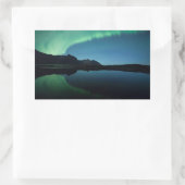 Sticker Rectangulaire Northern Lights Norvège (Sac)