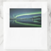 Sticker Rectangulaire Northern Lights Norvège (Sac)