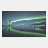 Sticker Rectangulaire Northern Lights Norvège (Devant)