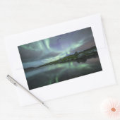 Sticker Rectangulaire Northern Lights Norvège (Enveloppe)