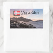 Sticker Rectangulaire Norvège (Sac)