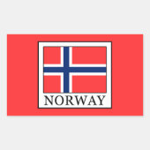 Sticker Rectangulaire Norvège (Devant)