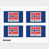 Sticker Rectangulaire Norvège (Feuille)