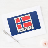 Sticker Rectangulaire Norvège (Enveloppe)