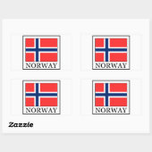 Sticker Rectangulaire Norvège (Feuille)