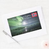 Sticker rectangulaire Norvège Northern Lights (Enveloppe)