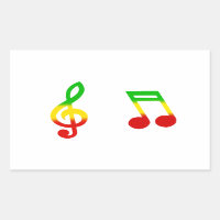 Note Rasta et Clef Treble