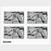 Sticker Rectangulaire Notes, Amour_ (Feuille)
