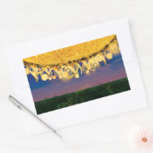 Sticker Rectangulaire Notes chatoyantes d'or (Enveloppe)