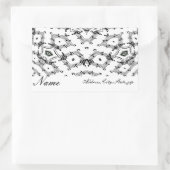 Sticker Rectangulaire Notes de musique_ (Sac)