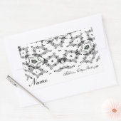 Sticker Rectangulaire Notes de musique_ (Enveloppe)
