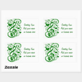 Sticker Rectangulaire Notes sur la chance_ (Feuille)