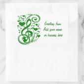 Sticker Rectangulaire Notes sur la chance_ (Sac)