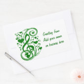 Sticker Rectangulaire Notes sur la chance_ (Enveloppe)