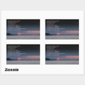 Sticker Rectangulaire Notre Père Prière (Feuille)