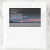 Sticker Rectangulaire Notre Père Prière (Sac)