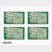 Sticker Rectangulaire N'oubliez jamais (Feuille)