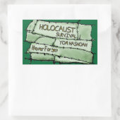 Sticker Rectangulaire N'oubliez jamais (Sac)