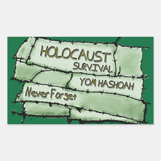 Sticker Rectangulaire N'oubliez jamais (Devant)