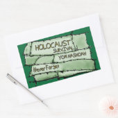 Sticker Rectangulaire N'oubliez jamais (Enveloppe)