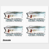 Sticker Rectangulaire N'oubliez jamais le sentier des larmes (Feuille)