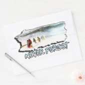 Sticker Rectangulaire N'oubliez jamais le sentier des larmes (Enveloppe)