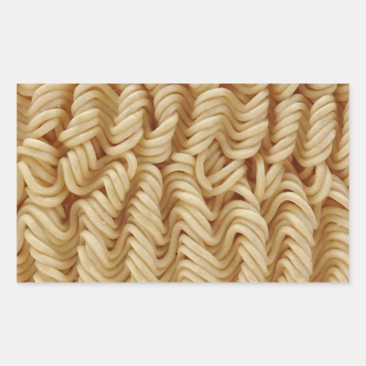 Sticker Rectangulaire Nouilles de ramen séchées (Devant)