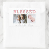 Sticker Rectangulaire nous avons été vraiment bénis (Sac)