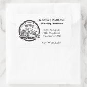 Sticker Rectangulaire Nous Déplaçons Des Boîtes De Camions Compagnie D'E (Sac)