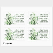 Sticker Rectangulaire Nous Étions Des Graines Citation Inspirationnelle (Feuille)