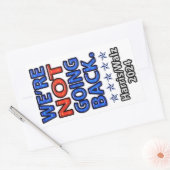 Sticker Rectangulaire Nous ne retournons pas Harris Walz (Enveloppe)