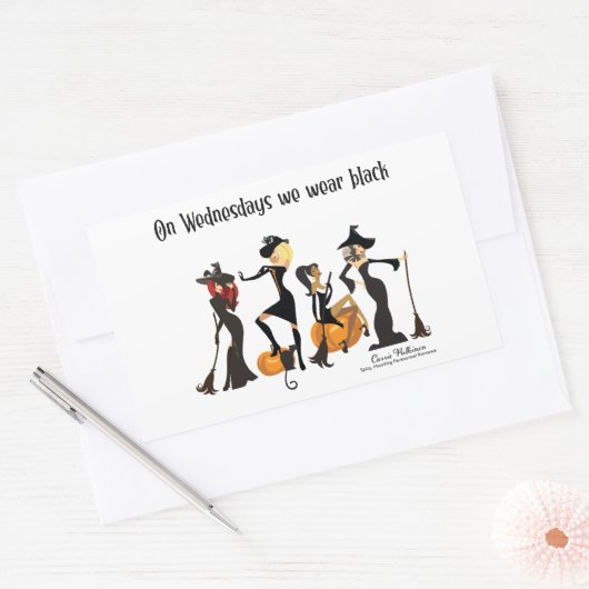 Sticker Rectangulaire Nous Portons Noir (Enveloppe)