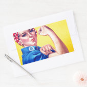 Sticker Rectangulaire Nous pouvons le faire Rosie le Riveter (Enveloppe)