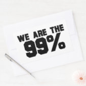 STICKER RECTANGULAIRE NOUS SOMMES LES 99% (Enveloppe)