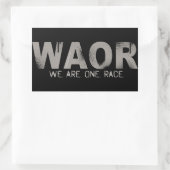 Sticker Rectangulaire Nous sommes une race (Sac)