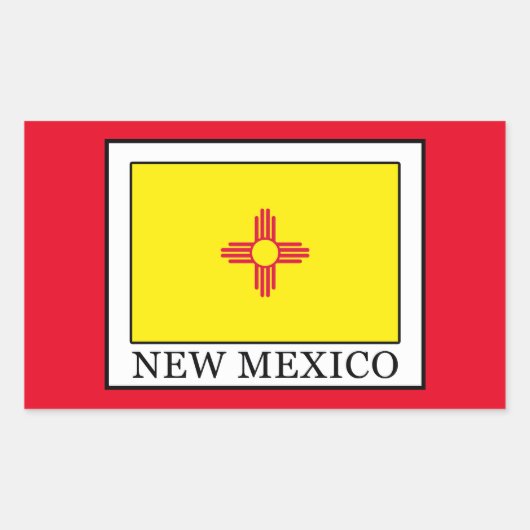 Sticker Rectangulaire Nouveau-Mexique (Devant)